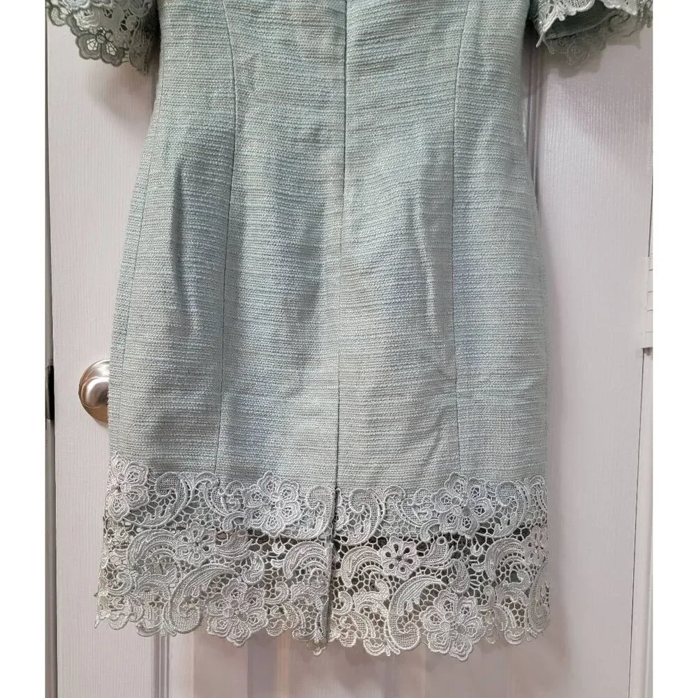 Mioni Rosa Rhinestone Tweet Mini Dress M - Picture 6 of 11